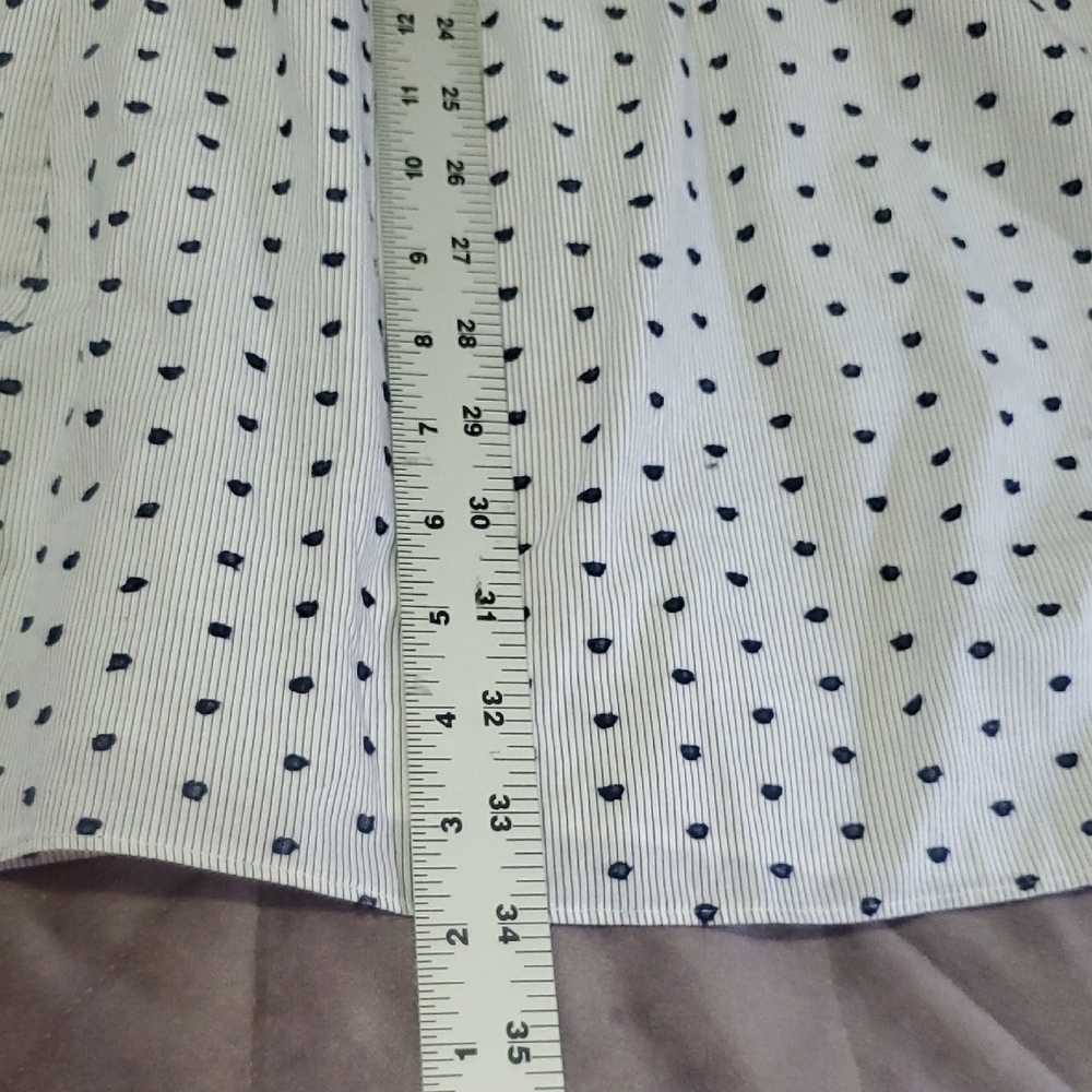 Banana Republic Blue White Striped Dress Off Shoulder Size L Lined - Picture 14 of 14